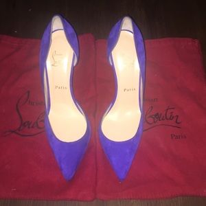 Christian Louboutin Purple pop Iriza Suede Pumps